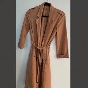 H&M Divided Pale Pink Lightweight Trench Coat – Extra Size Small